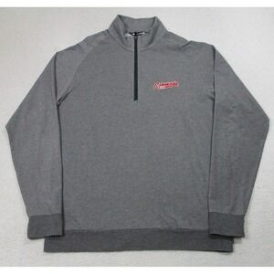 Travis Mathew Coronado Golf Sweatshirt Mens XL Gray 1/4 Zip Pullover Stretch